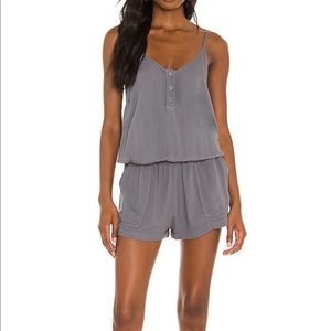 MONROW x revolve Henley romper